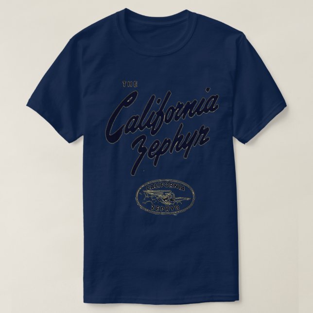 Vintage California Zephyr T-Shirt (Design Front)