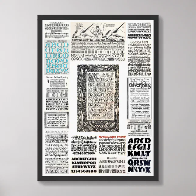 VINTAGE Calligraphy/Lettering print | Zazzle