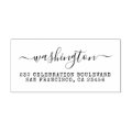 Vintage Calligraphy Return Address Rubber Stamp | Zazzle