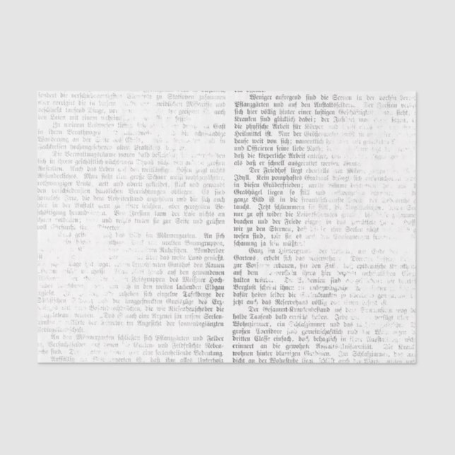 Vintage Calligraphy Tissue Paper (Front)