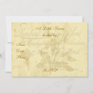 Vintage Calling Card Invitation