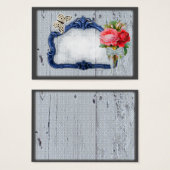 Vintage calling cards old mirror 2017 (Front & Back)