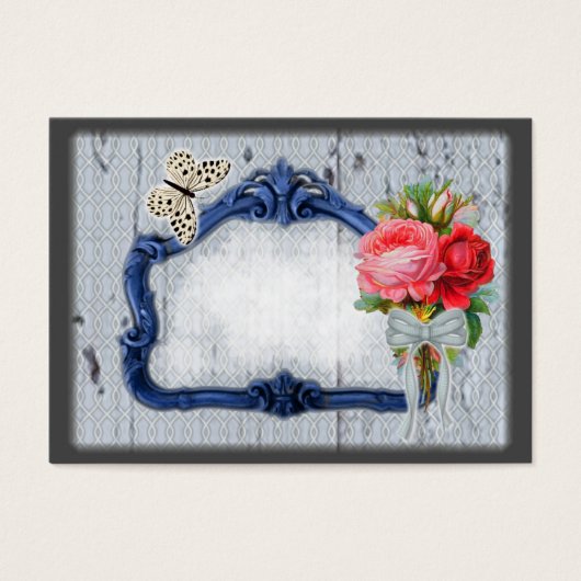 Vintage calling cards old mirror 2017 (Front)