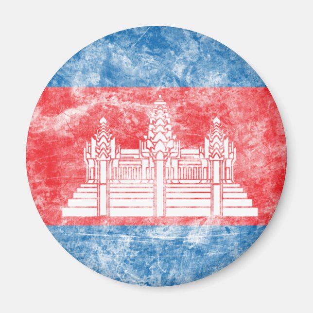 Vintage Cambodia Magnet (Front)
