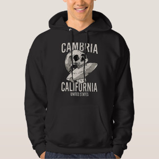 Vintage Cambria Beach California Ca Retro Surfer S Hoodie
