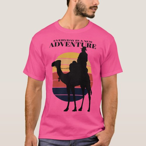 Vintage Camel Adventure in the desert T_Shirt