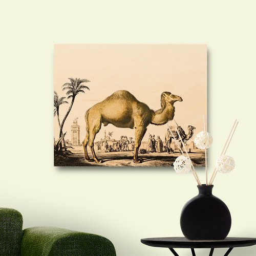 Vintage Camel by DOrbigny Wood Wall Art