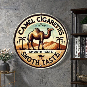 Vintage Camel Cigarettes Metal Wall Sign