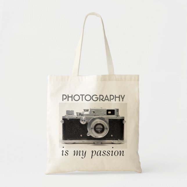 VINTAGE CAMERA 07 Photography is my Passion  Bag (Front)