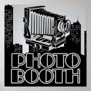 Vintage Camera 1920's Photo Booth Poster