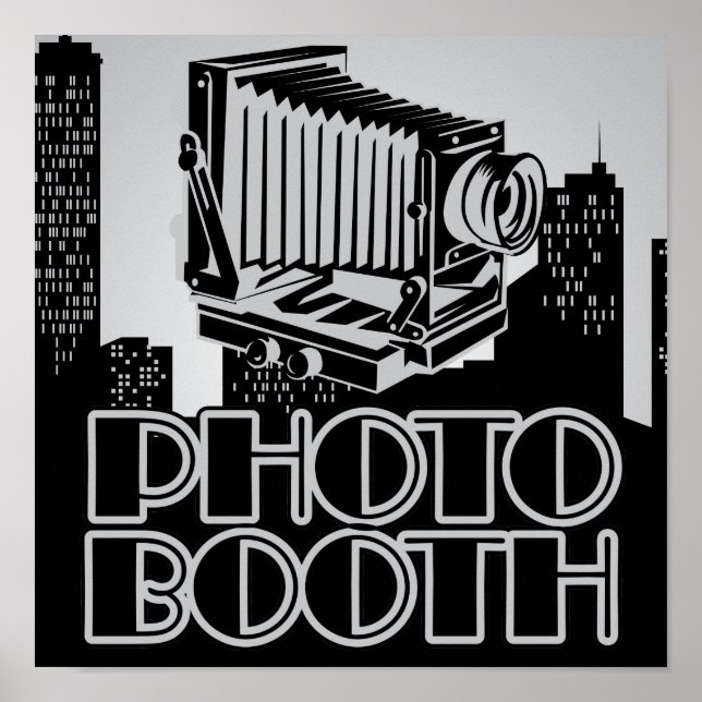 Vintage Camera 1920's Photo Booth Poster (Front)