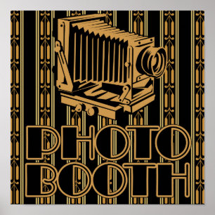Vintage Camera 1920's Photo Booth Poster
