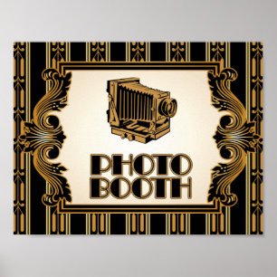 Vintage Camera 1920's Photo Booth Poster