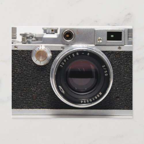 VINTAGE CAMERA 4 Japanese Copy German Rangefinder Postcard