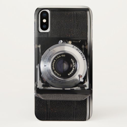 VINTAGE CAMERA 5 German Folding Camera iPhone X Case