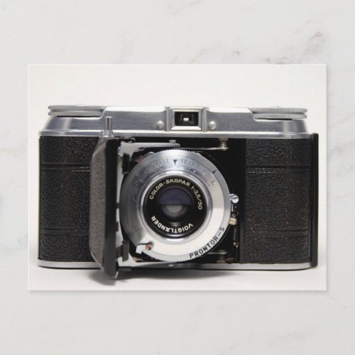 VINTAGE CAMERA 5 German Folding Camera Postcard