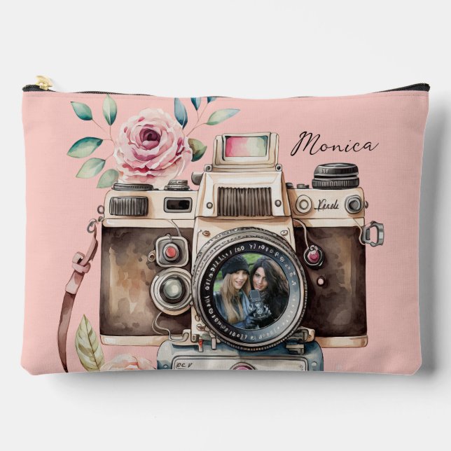 Vintage Camera Best Friends Photo Accessory Pouch (Front)