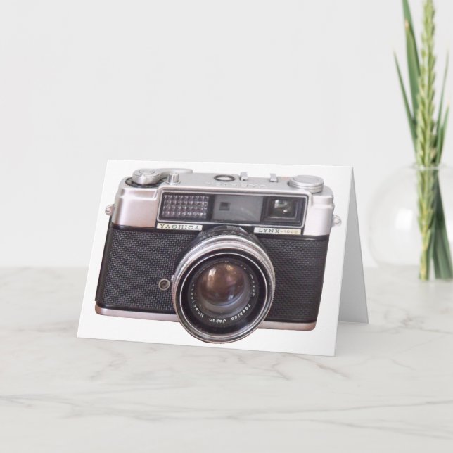 Vintage Camera Blank Card (Front)