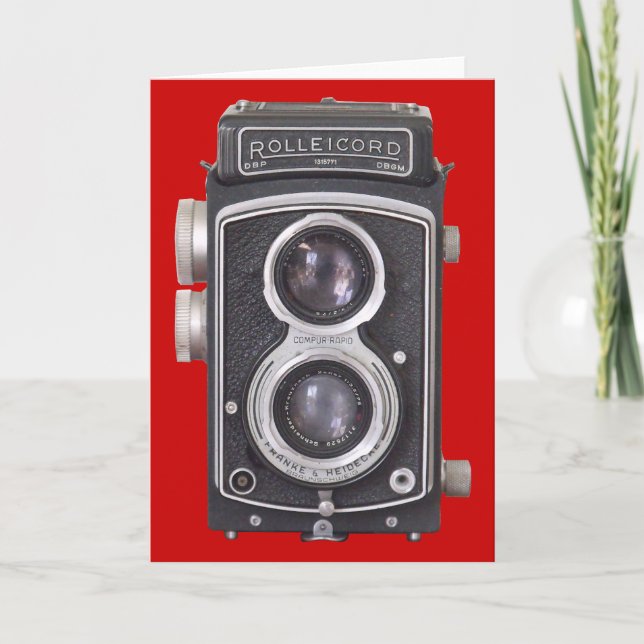 Vintage Camera Blank Card (Front)