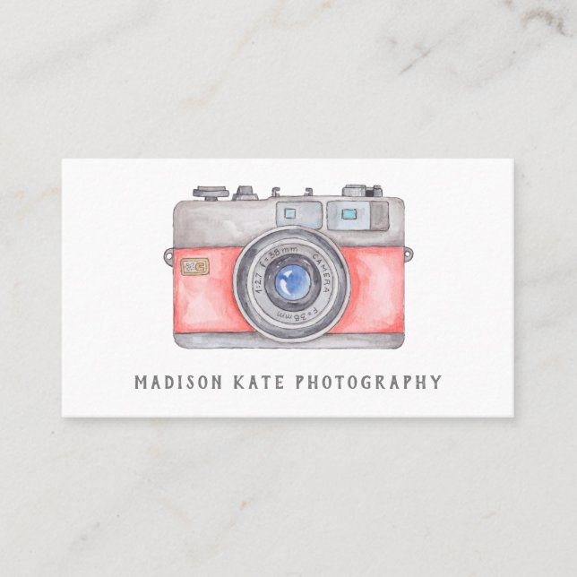 Vintage Camera Business Cards (Front)