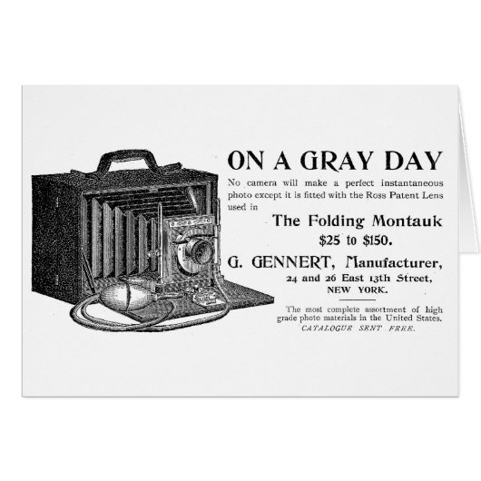Vintage Camera Cards (Front Horizontal)
