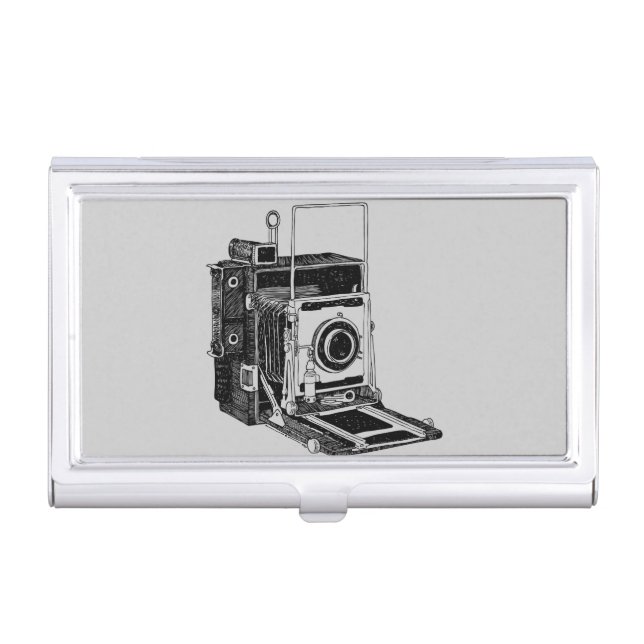 Vintage Camera Case For Business Cards (Front)