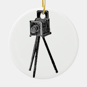 Vintage Camera Ceramic Ornament