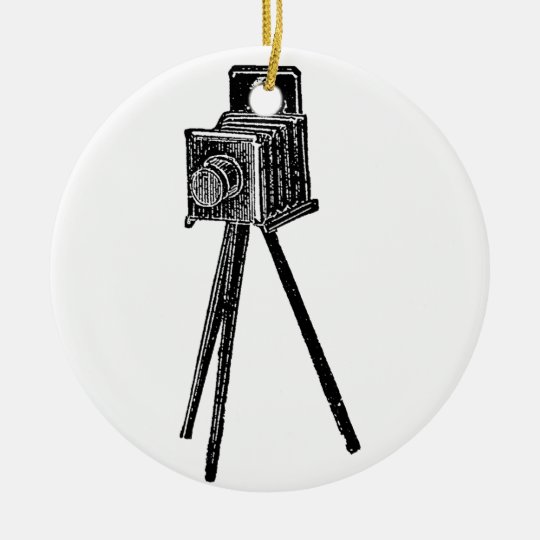 Vintage Camera Ceramic Ornament