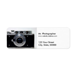 VINTAGE CAMERA Collection 01 Address Labels 1