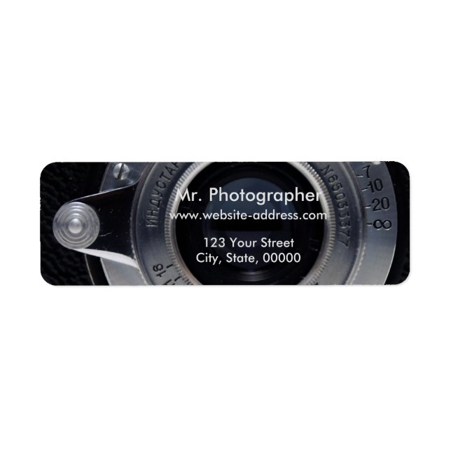 VINTAGE CAMERA Collection 01 Address Labels 3 (Front)