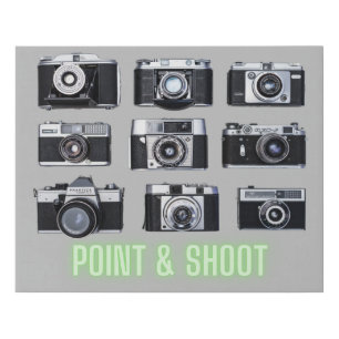 Vintage Camera Collection Faux Canvas Print