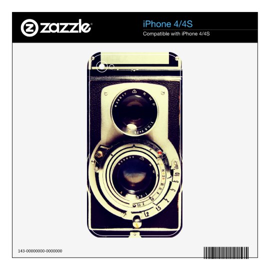 Vintage Camera Decal For The Iphone 4s Zazzle Com
