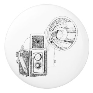 Vintage Camera Drawer Knob