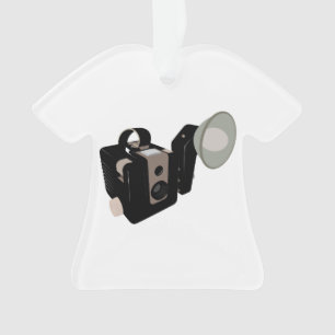 Vintage Camera drawing Ornament