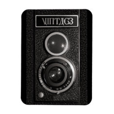Vintage Camera Effect On Flexible Magnet at Zazzle