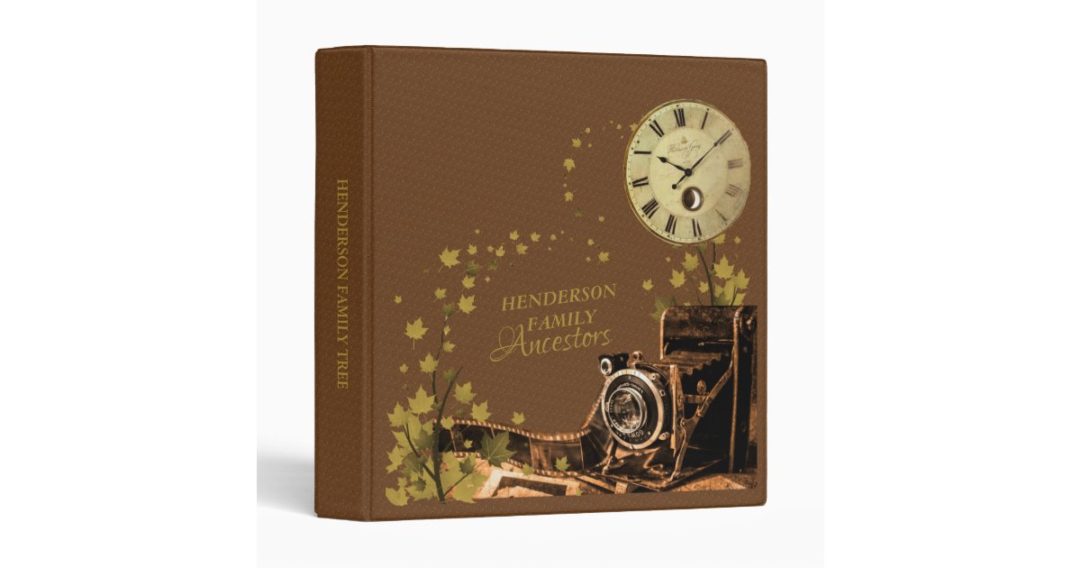 Vintage Camera Family Ancestor Photo Binder | Zazzle