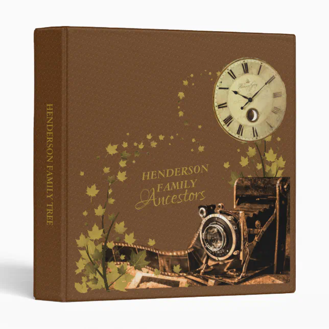 Vintage Camera Family Ancestor Photo Binder | Zazzle