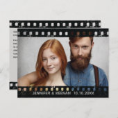 Vintage Camera Film Strip Photo Save The Date Announcement Postcard (Front/Back)