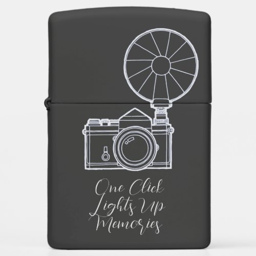 Vintage camera flash light up memories zippo lighter