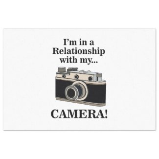 Vintage Camera Funny Photographer Birthday Tissue Paper