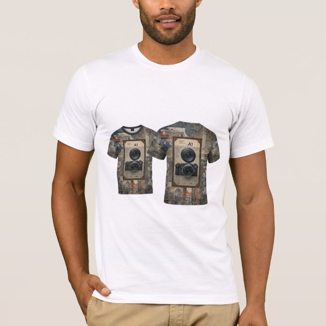 Vintage Camera Graphic T-Shirt – Retro Photography (Front)