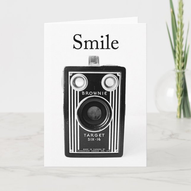 Vintage Camera Greeting Card (Front)