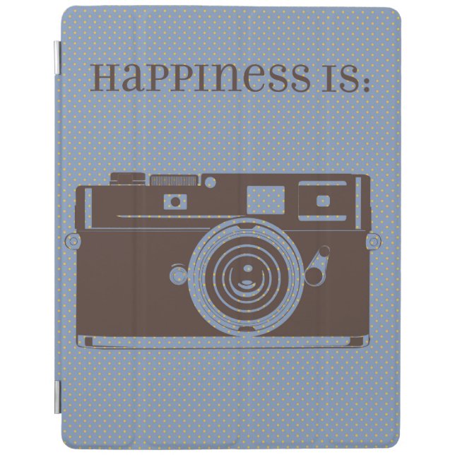 Vintage Camera HAPPINESS IS: Ipad Cover (Front)