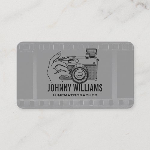 Vintage Camera Illustration | Film Business Card