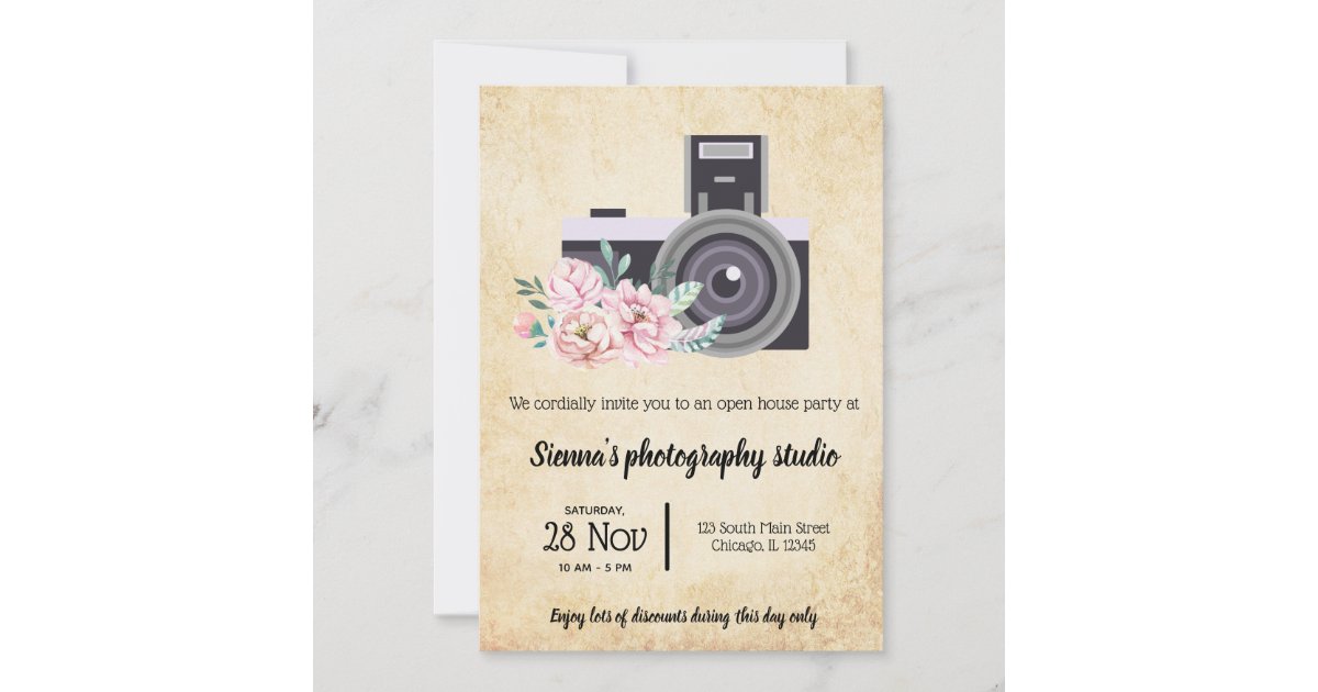 Vintage Camera Invitation | Zazzle