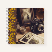 Vintage Camera Journal Notebook