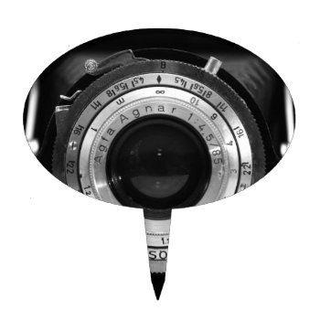 Vintage Camera Lens Cake Topper by altays at Zazzle