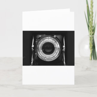 Vintage camera lens card