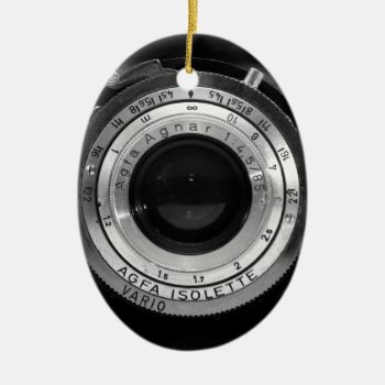 Vintage Camera Lens Ceramic Ornament by altays at Zazzle