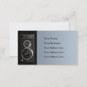 Vintage Camera Lens Chubby Business Card (Front/Back)